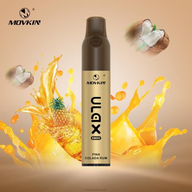 RandM vape butik - RandM Movkin Ulax 6800 (keramisk spole) genopladelig engangs vape pod enhed pina colada rom L08B63 RandM vape butik - RandM Movkin Ulax 6800 (keramisk spole) genopladelig engangs vape pod enhed pina colada rom L08B63